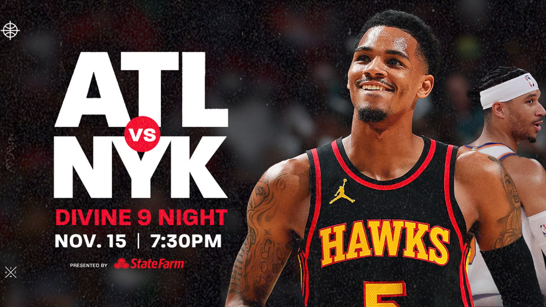 Hawks Announce Plans for Second Annual 'Divine 9 Night presented by State Farm' on Wednesday, Nov. 15